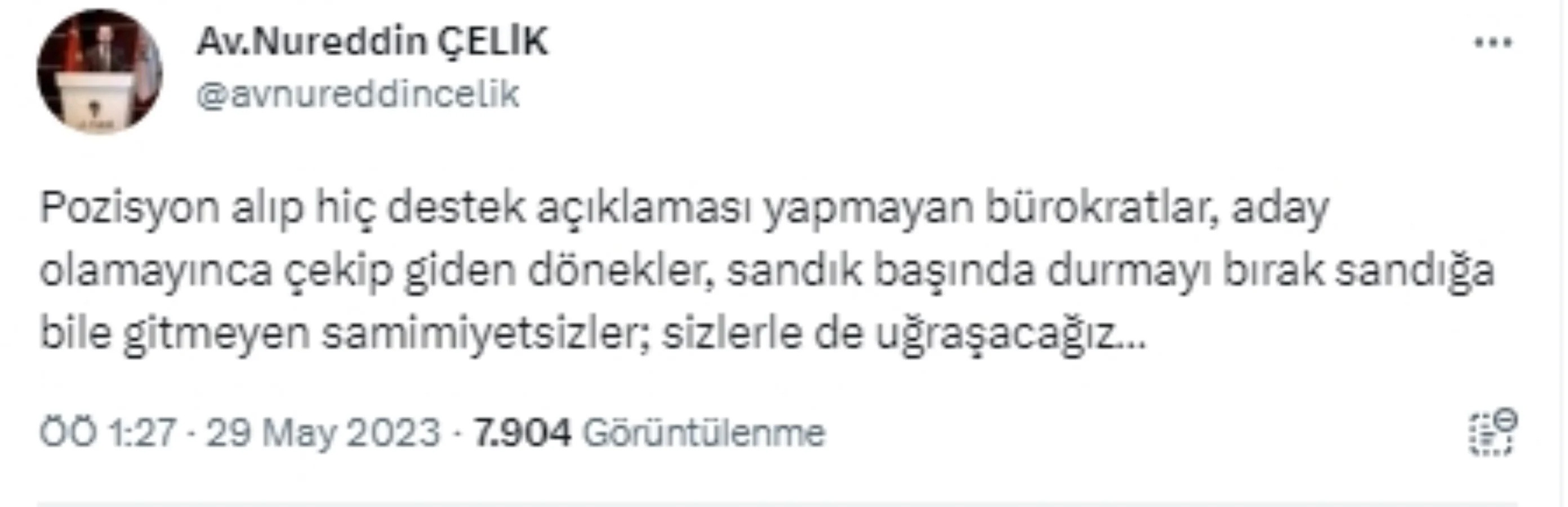 AKP yöneticisinden Erdoğan'a destek açıklaması yapmayan bürokratlara: Sizlerle uğraşacağız - Resim : 1