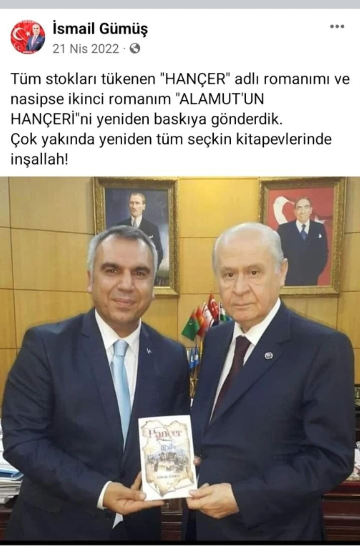 MHP'li milletvekili adayı, ölen yazarın kitabını kendi kitabıymış gibi tanıttı - Resim : 1
