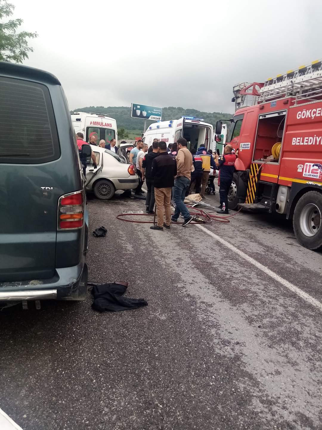 Zonguldak'ta trafik kazası: Baba öldü, kızı yaralı - Resim : 1