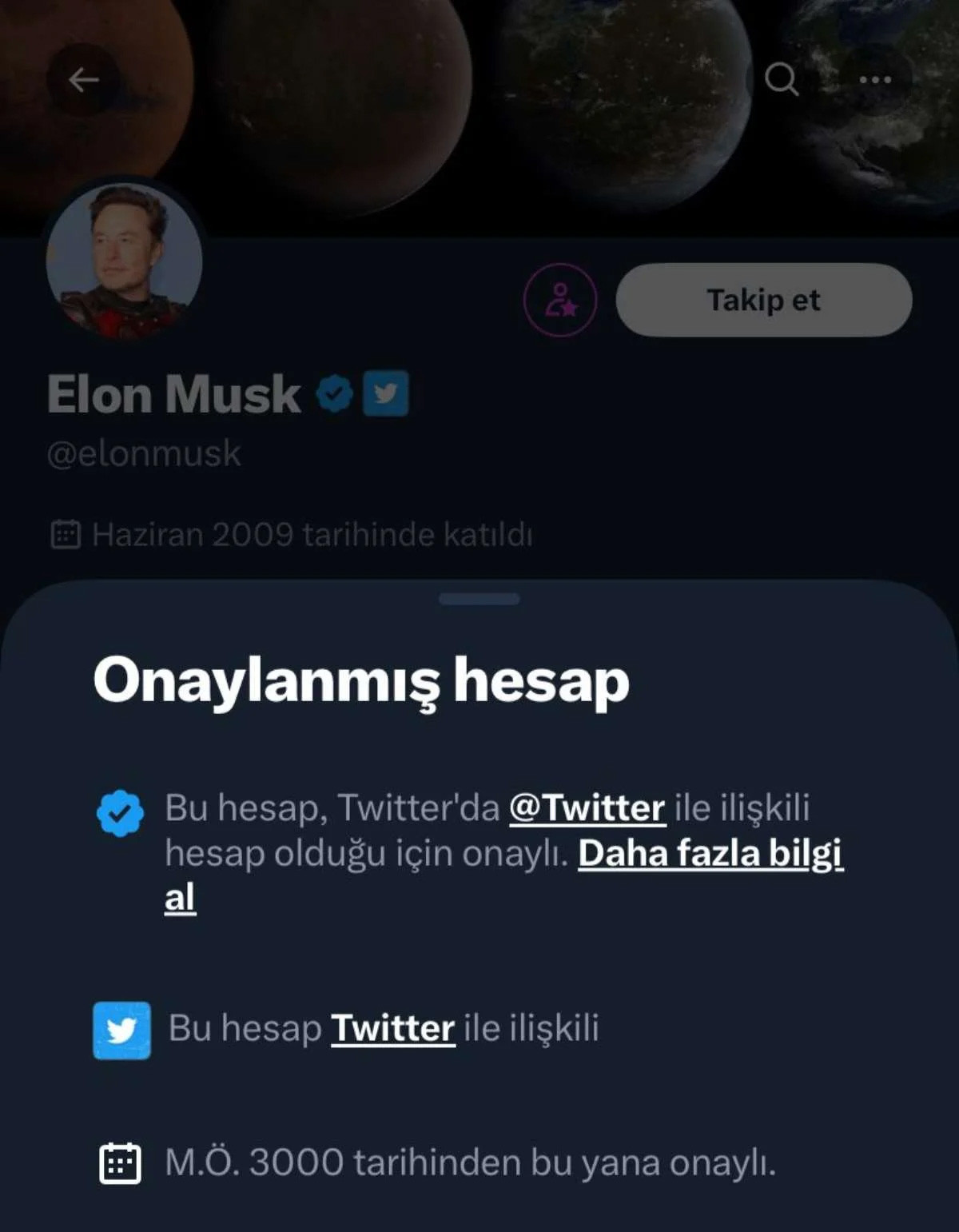 Elon Musk'ın Twitter hesabında dikkat çeken değişiklik - Resim : 1