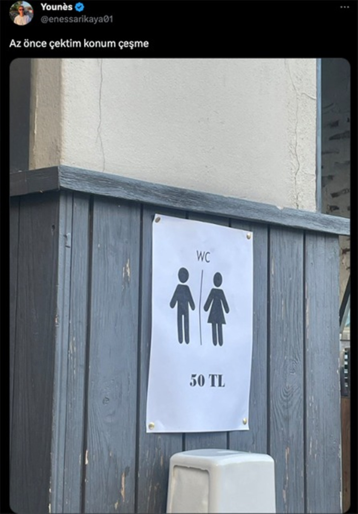 Çeşme'de tuvalet ücreti 50 lira - Resim : 1