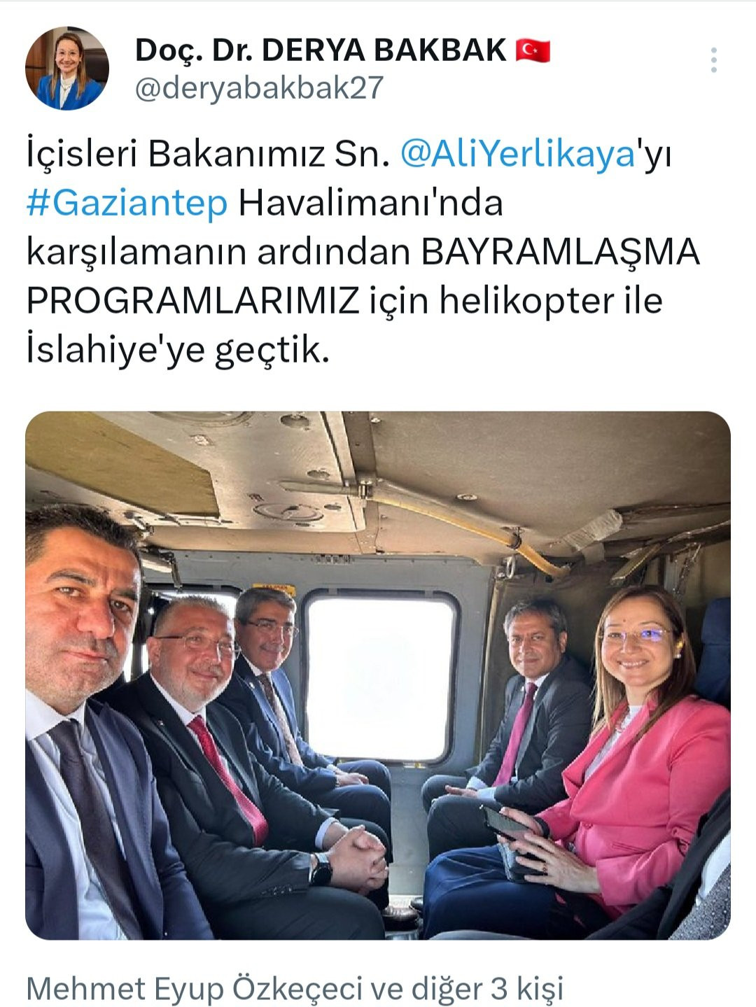 AKP'liler bayramlaşmak için 45 dakikalık yolu helikopterle gitti - Resim : 1