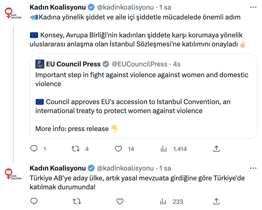 AB Konseyi, İstanbul Sözleşmesine katılımı onayladı: Yasal mevzuata göre Türkiye'de katılmak durumunda - Resim : 1