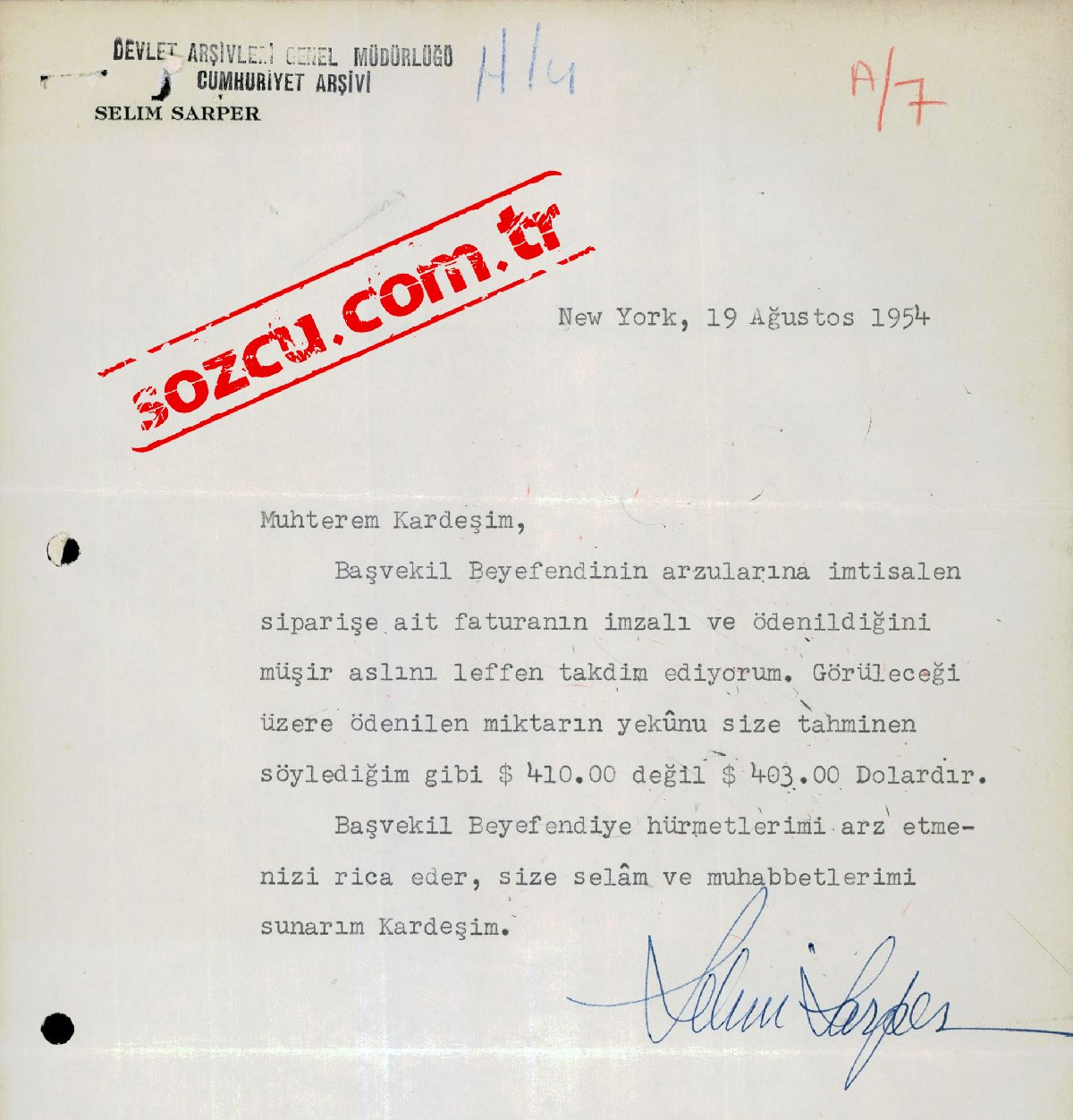 İlk kez yayınlanan belgeler: Adnan Menderes’in kayıp silahları... - Resim : 1