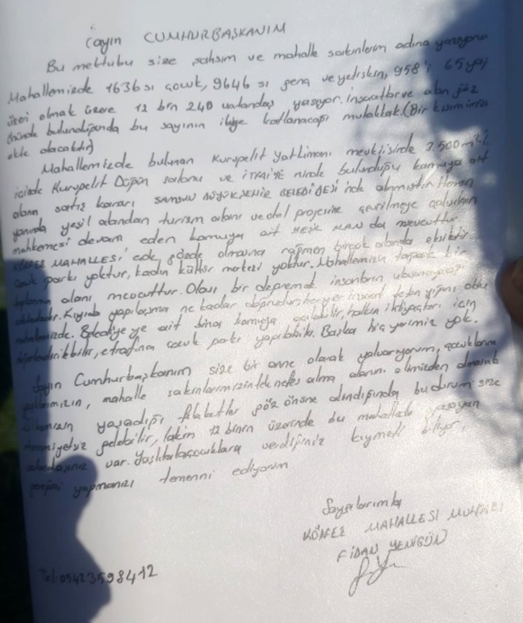 AKP'li belediye mahkemeyi takmadı, muhtar Erdoğan'a mektup yazdı - Resim : 2