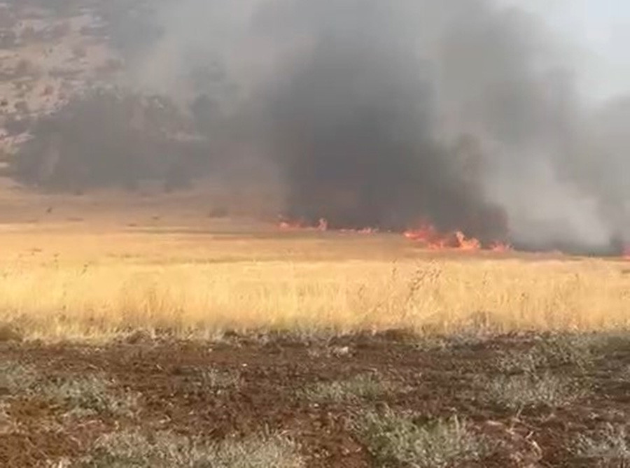 Mardin'deki yangında 25 hektar alan zarar gördü - Resim : 1