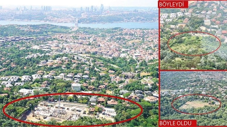 Küçük Çamlıca’da AKP’li eski belediye başkanının arazisindeki ağaç tahribatı tepki çekti - Resim : 1