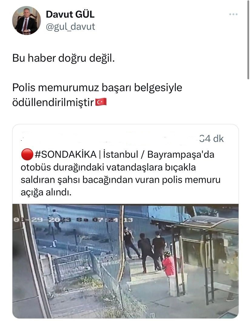 'Polis memuru açığa alındı' iddiasına İstanbul Valisi Gül'den yanıt - Resim : 1
