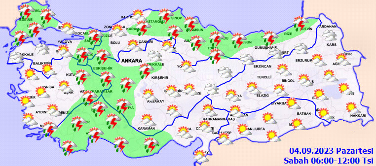 Meteoroloji'den 6 kent için sarı ve turuncu kodlu uyarı - Resim : 1