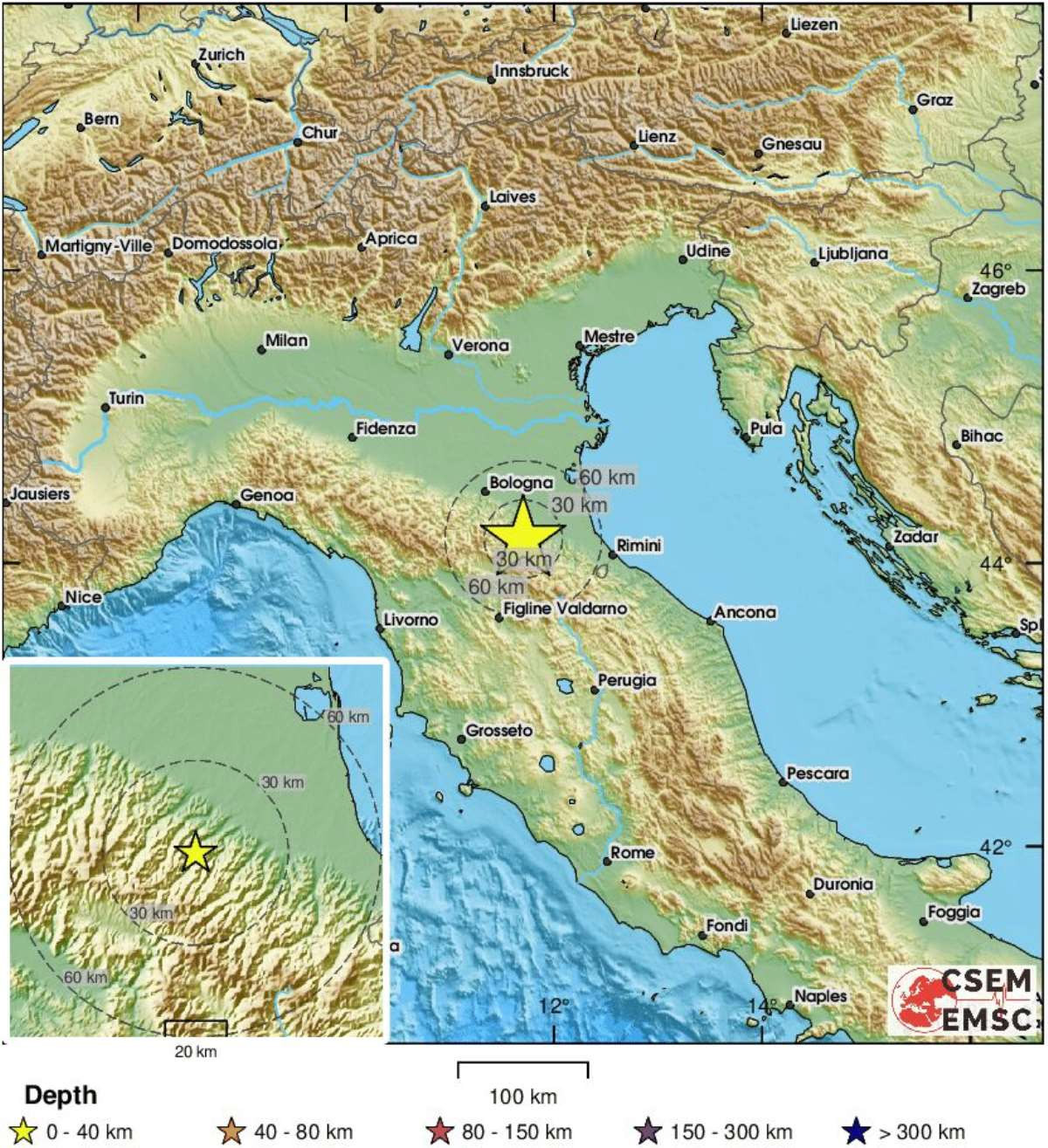 İtalya'da deprem: Okullar tatil edildi - Resim : 1