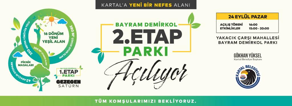 Kartal'ın en büyük projesi 'Bayram Demirkol Parkı' tamamlandı - Resim : 1
