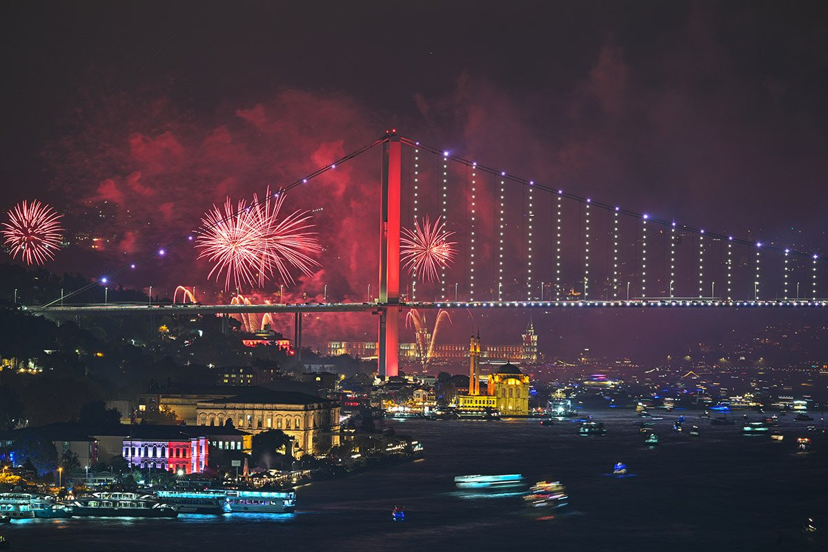 İstanbul Boğazı'nda muhteşem Cumhuriyet Bayramı gösterisi - Resim : 1