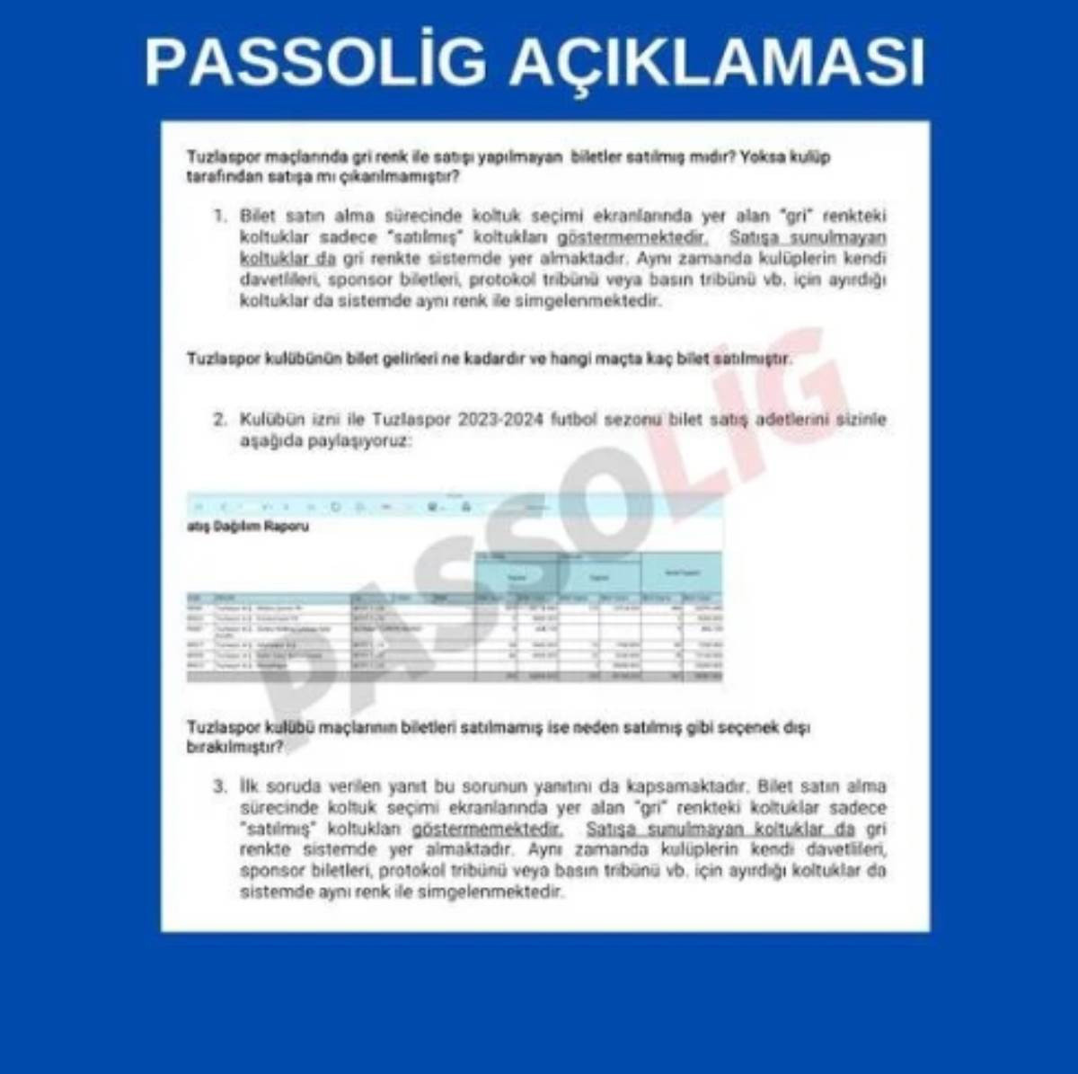 Tuzlaspor'dan bilet açıklaması - Resim : 1