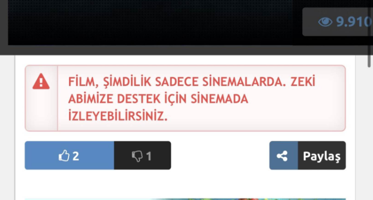Korsan film sitelerinden Demirkubuz'a destek - Resim : 1