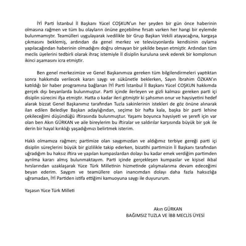 İYİ Parti'de istifa krizi sürüyor - Resim : 3