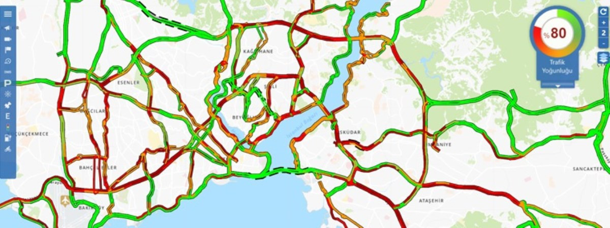 İstanbul kilit: Trafik yoğunluğu yüzde 80'i aştı - Resim : 1