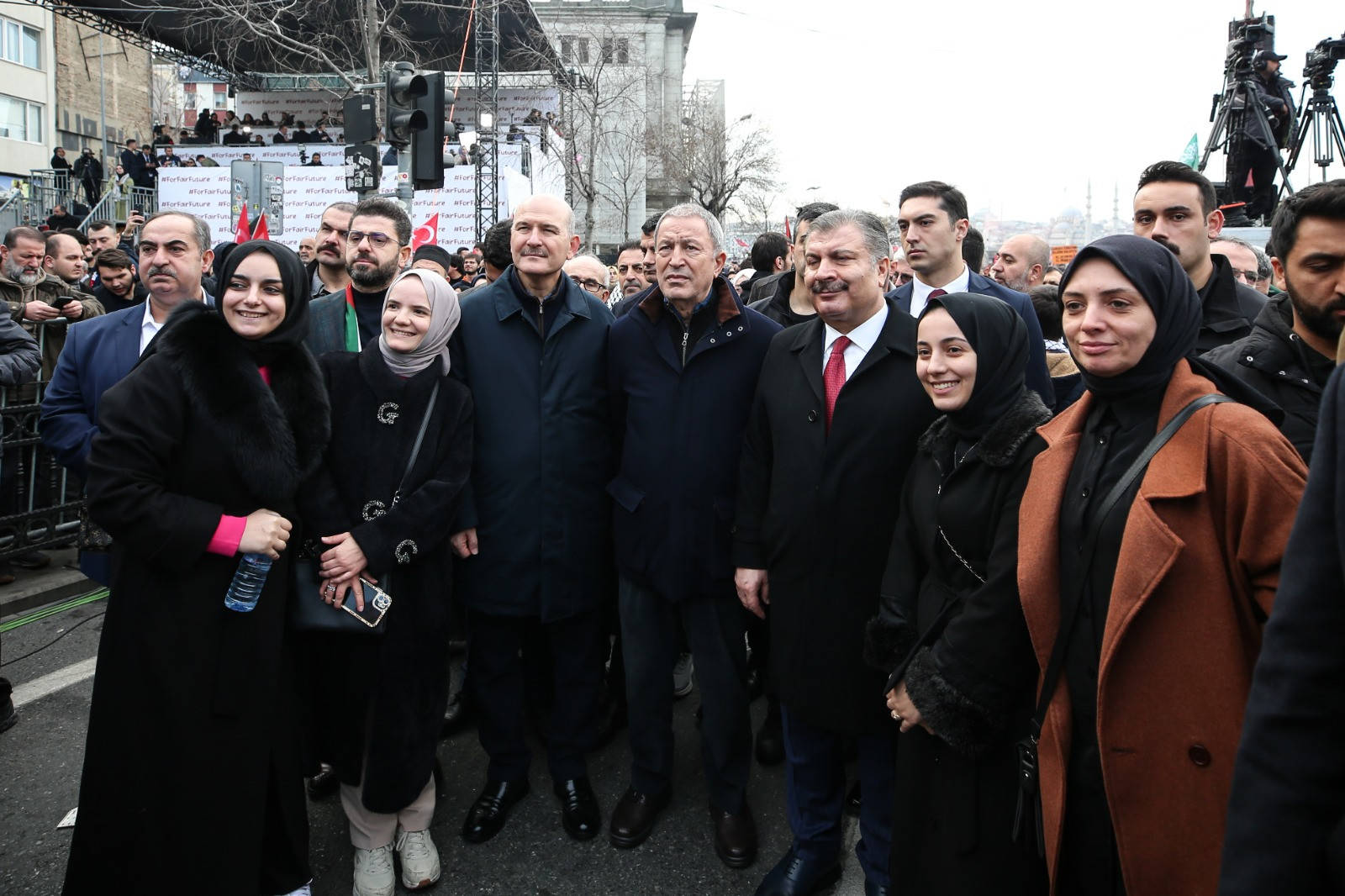 Selçuk Bayraktar ve Bilal Erdoğan, Filistin mitinginde - Resim : 4